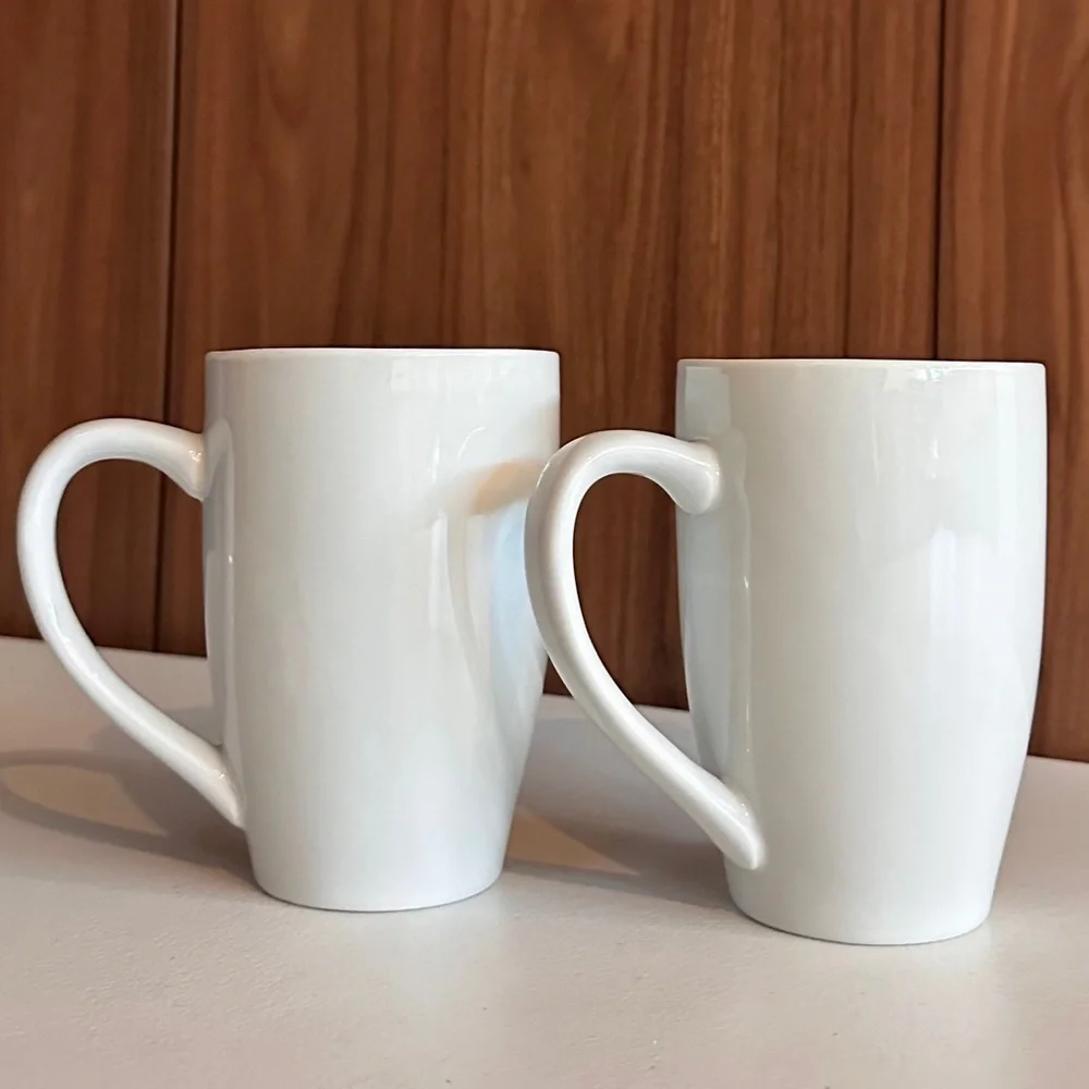 Pottery Barn Great Coupe Late Mugs Set of Two